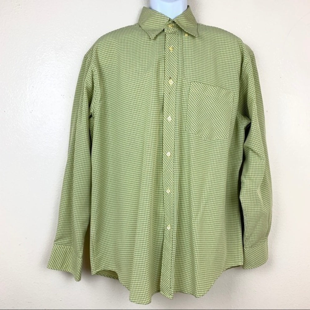 BUGATCHI Vomo buttons down green size L